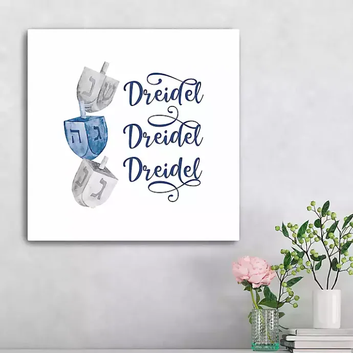 Outlet Kirklands Home Dreidel Dreidel Dreidel Canvas Art Print