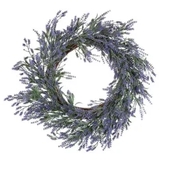 Clearance Kirklands Home Dried Lavender Stems Wreath Purple