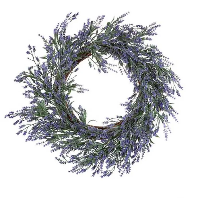 Clearance Kirklands Home Dried Lavender Stems Wreath Purple