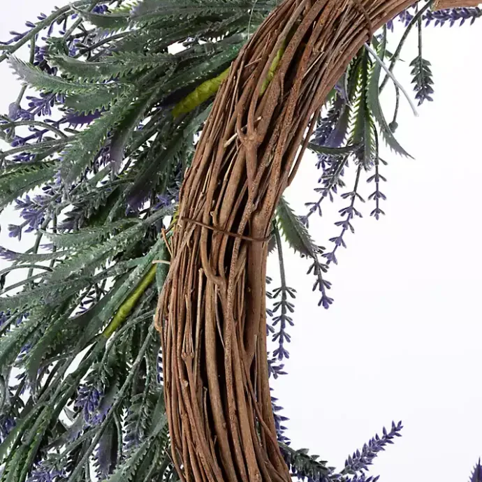 Clearance Kirklands Home Dried Lavender Stems Wreath Purple