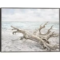 Best Kirklands Home Driftwood On The Beach Framed Canvas Art Print Multi