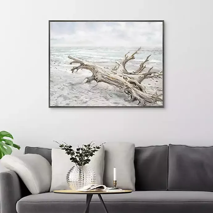 Best Kirklands Home Driftwood On The Beach Framed Canvas Art Print Multi