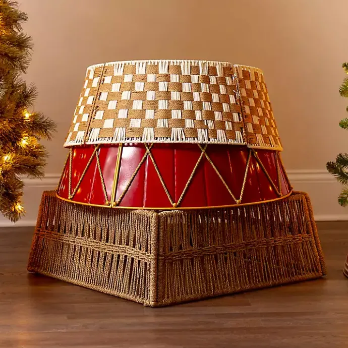 Sale Kirklands Home Drum Christmas Tree Collar, 26 in.