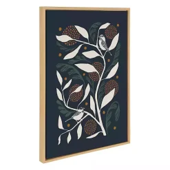 New Kirklands Home Duo Bird Branch Framed Canvas Art Print