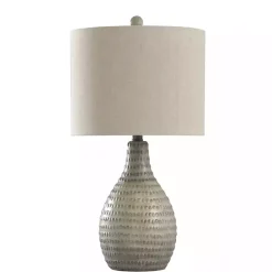 Sale Kirklands Home Earth Tone Oak Table Lamp Gray