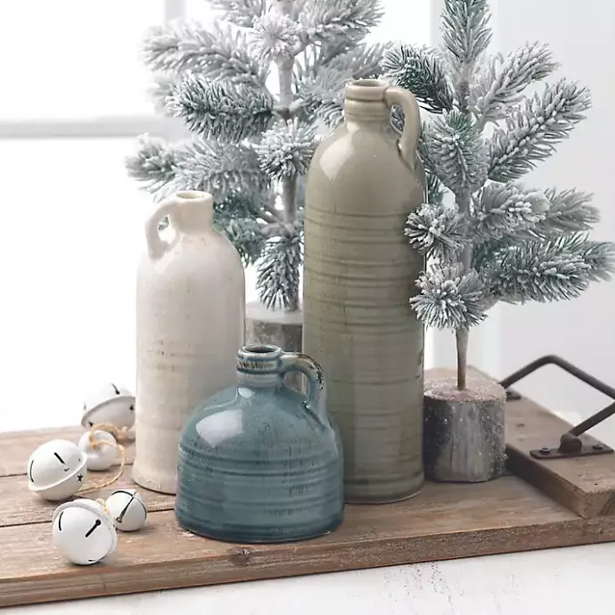 Sale Kirklands Home Earth Tones Jug Vases, Set of 3