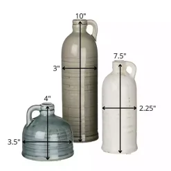 Sale Kirklands Home Earth Tones Jug Vases, Set of 3