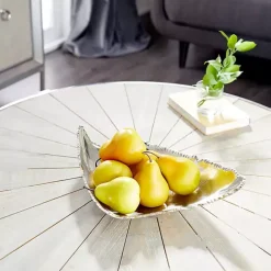 Best Kirklands Home Earthy Abstract Cracked Decorative Tray Silver