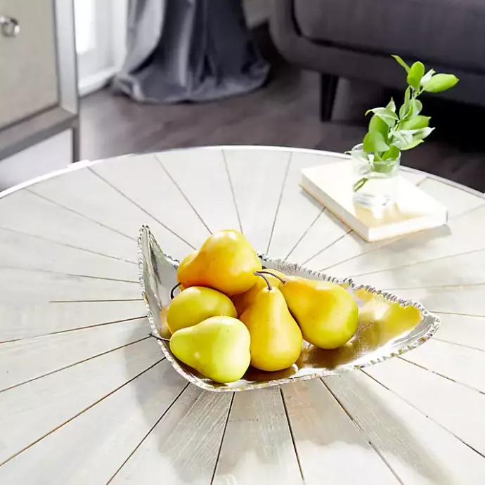 Best Kirklands Home Earthy Abstract Cracked Decorative Tray Silver