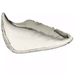 Best Kirklands Home Earthy Abstract Cracked Decorative Tray Silver