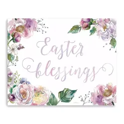 Hot Kirklands Home Easter Blessings Floral Canvas Art Print