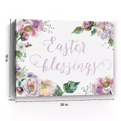 Hot Kirklands Home Easter Blessings Floral Canvas Art Print