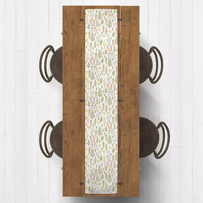 Outlet Kirklands Home Easter Bunnies and Carrots Table Runner, 72 in.