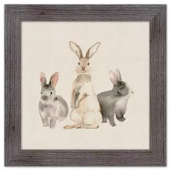 Discount Kirklands Home Easter Bunny Trio Framed Art Print