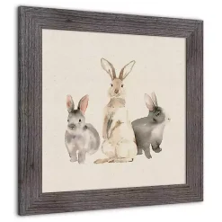 Discount Kirklands Home Easter Bunny Trio Framed Art Print