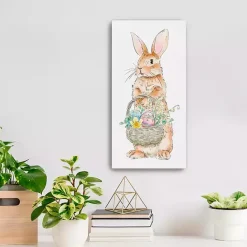 Outlet Kirklands Home Easter Bunny's Basket Canvas Art Print