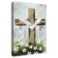 Sale Kirklands Home Easter Cross Canvas Art Print Multi