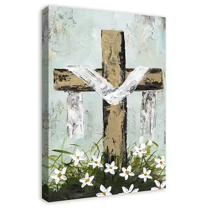 Sale Kirklands Home Easter Cross Canvas Art Print Multi