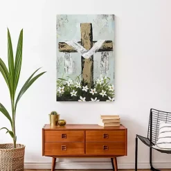 Sale Kirklands Home Easter Cross Canvas Art Print Multi
