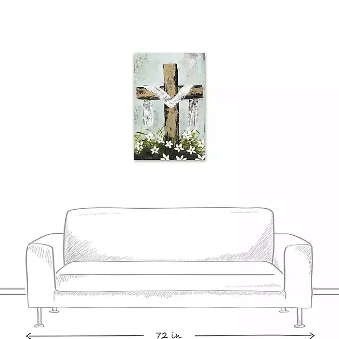 Sale Kirklands Home Easter Cross Canvas Art Print Multi