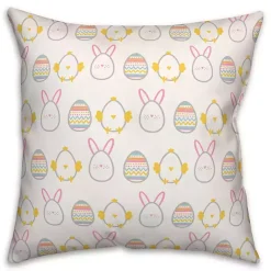 Sale Kirklands Home Easter Egg Icons Outdoor Pillow