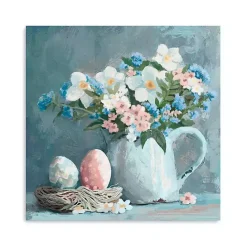 Best Kirklands Home Easter Eggs and Floral Jug Canvas Art Print