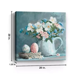 Best Kirklands Home Easter Eggs and Floral Jug Canvas Art Print