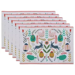 Discount Kirklands Home Easter Folk Garden Placemats, Set of 6