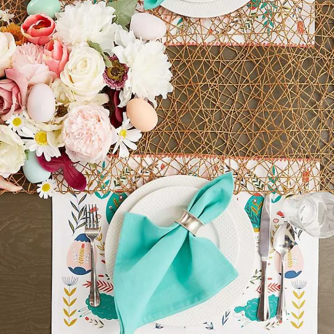 Discount Kirklands Home Easter Folk Garden Placemats, Set of 6