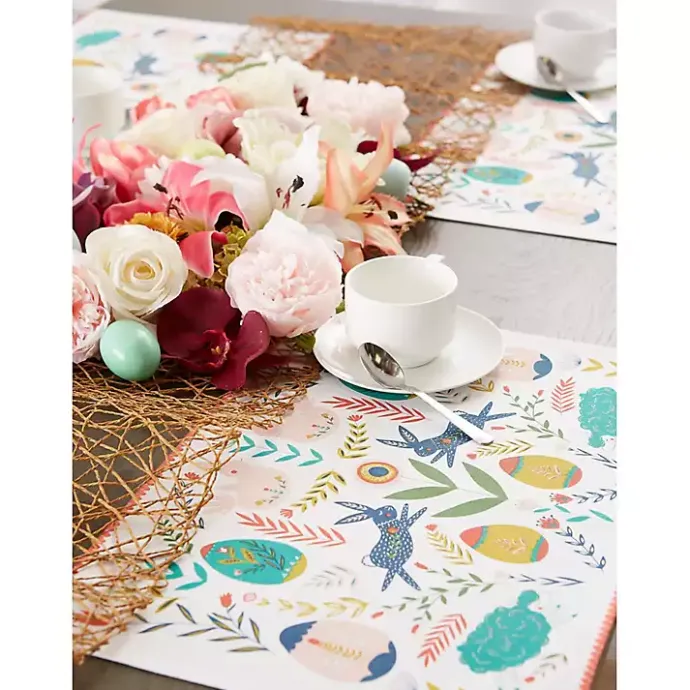 Discount Kirklands Home Easter Folk Garden Placemats, Set of 6