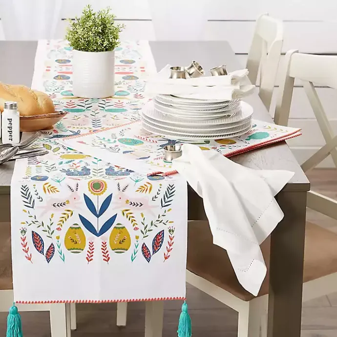 Discount Kirklands Home Easter Folk Garden Placemats, Set of 6