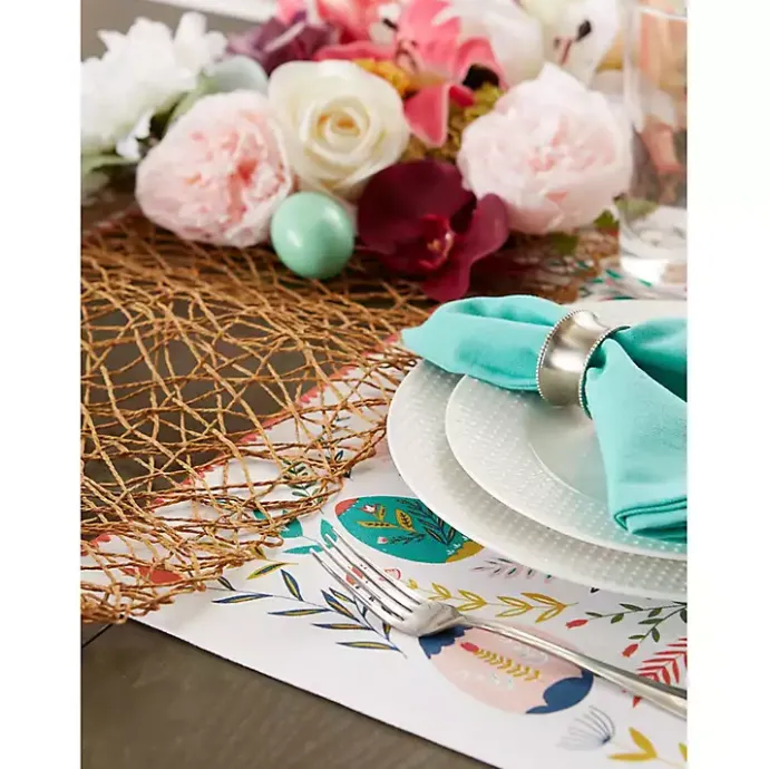 Discount Kirklands Home Easter Folk Garden Placemats, Set of 6