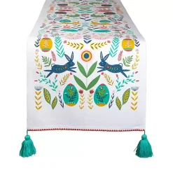 Outlet Kirklands Home Easter Garden Folk Table Runner, 72 in.