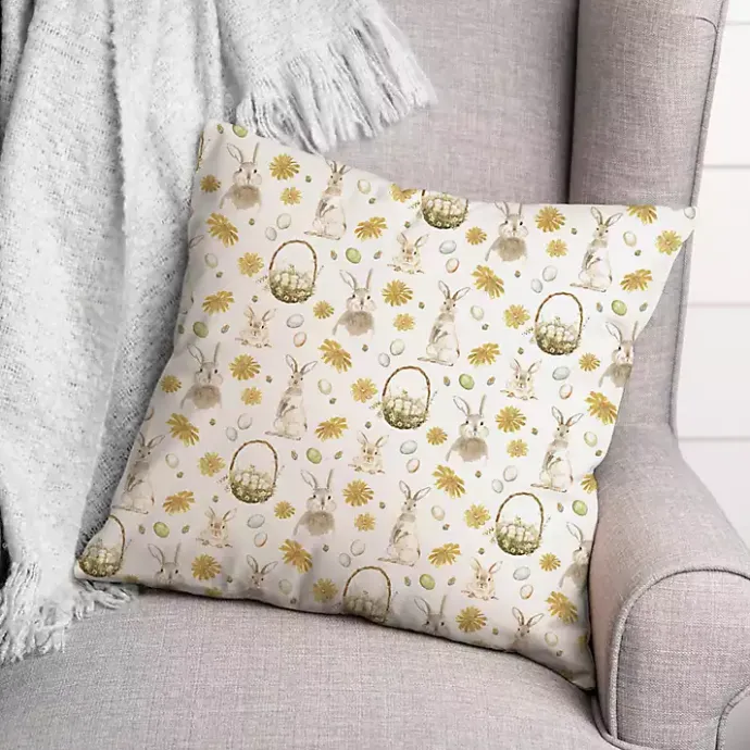 Sale Kirklands Home Easter Greetings Bunny Pillow