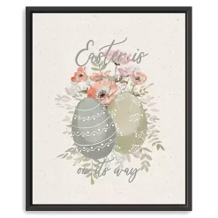 Clearance Kirklands Home Easter Is On Its Way Framed Canvas Art Print Multi