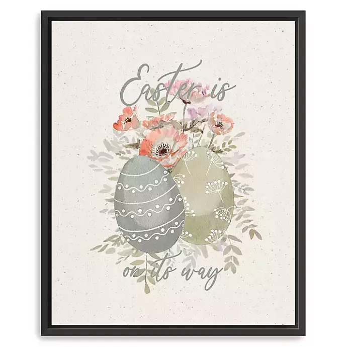 Clearance Kirklands Home Easter Is On Its Way Framed Canvas Art Print Multi