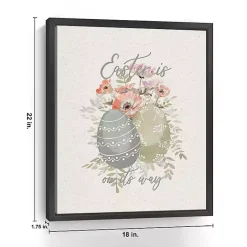 Clearance Kirklands Home Easter Is On Its Way Framed Canvas Art Print Multi