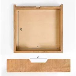 New Kirklands Home Easton Mango Wood Bar Cabinet Tan