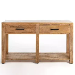 Best Kirklands Home Easton Mango Wood Console Table Brown