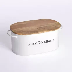 Clearance Kirklands Home Easy Doughs It Metal Bread Box White
