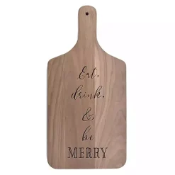 Outlet Kirklands Home Eat Drink and Be Merry Cutting Board Brown