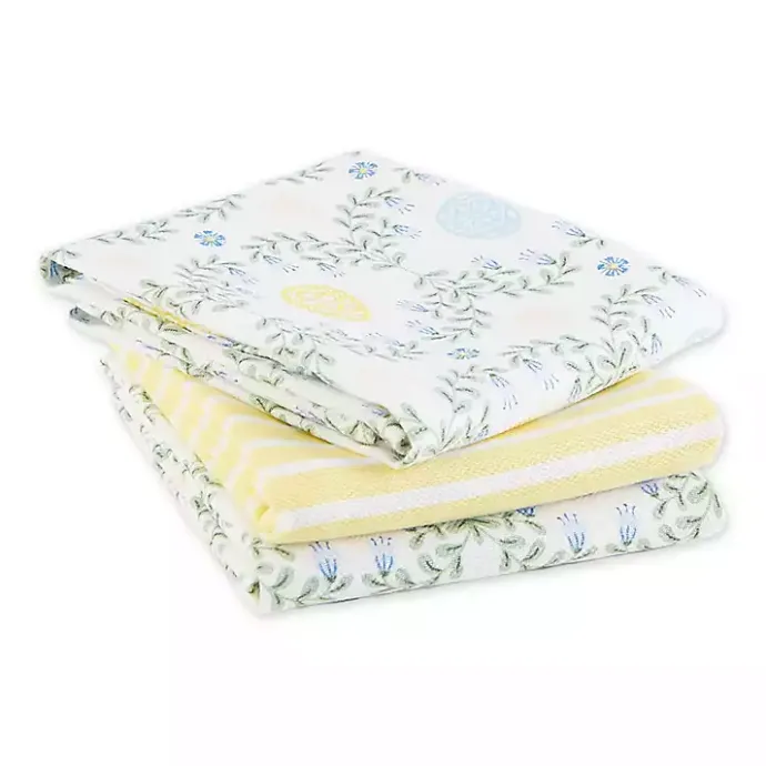 Kirklands Home Eggs and Greenery Kitchen Towels, Set of 3