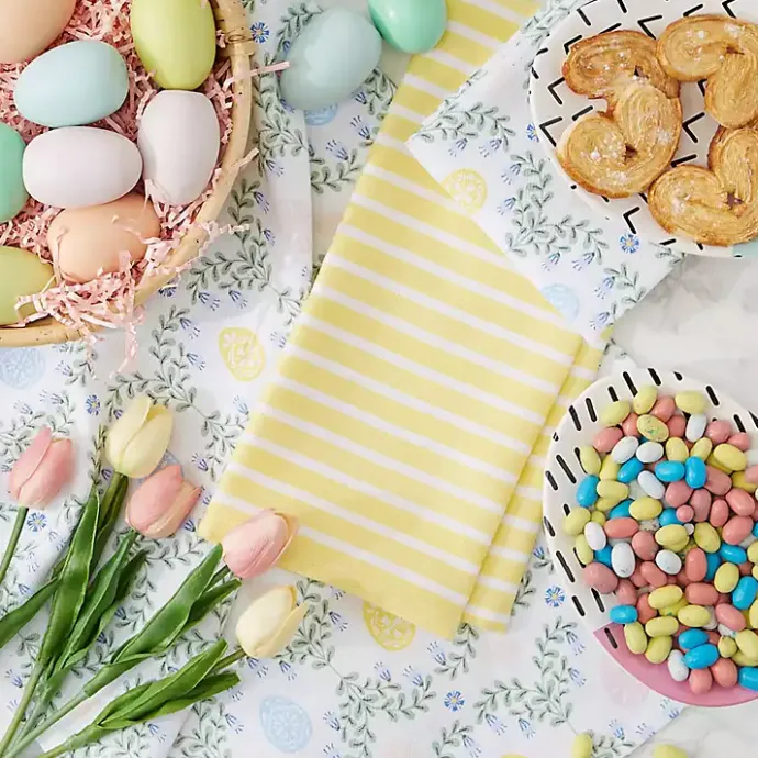 Kirklands Home Eggs and Greenery Kitchen Towels, Set of 3