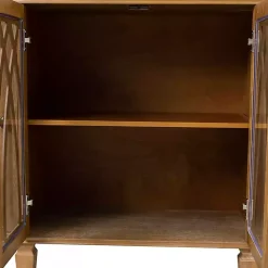 Hot Kirklands Home Eleanora Acorn Wood 4-Door Sideboard Brown