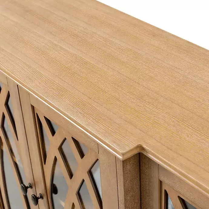 Hot Kirklands Home Eleanora Acorn Wood 4-Door Sideboard Brown