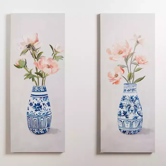 New Kirklands Home Elegant Arrangement Canvas Art Prints, Set of 2