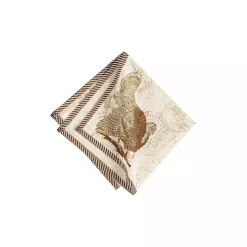 Best Kirklands Home Elegant Turkey Harvest Napkins, Set of 6 Brown