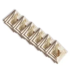 Best Kirklands Home Elegant Turkey Harvest Napkins, Set of 6 Brown