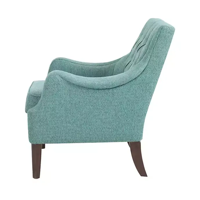 Best Kirklands Home Elle Tufted Teal Accent Chair Green