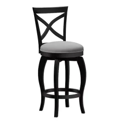 Discount Kirklands Home Ellendale Black Swivel Counter Stool